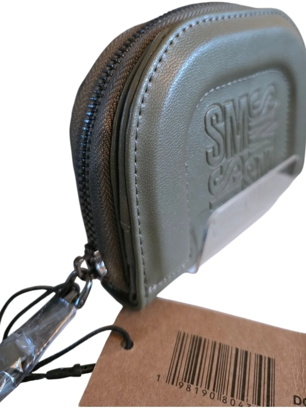 Steve Madden Olive Green Zip Coin Wallet Card Holder Dome Pouch NWT